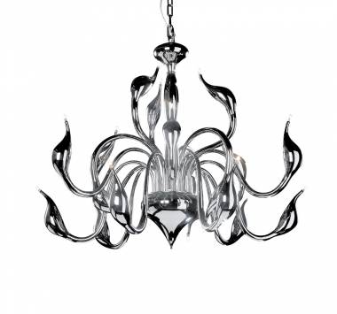 Meta Swan Chandelier 18 Crom 